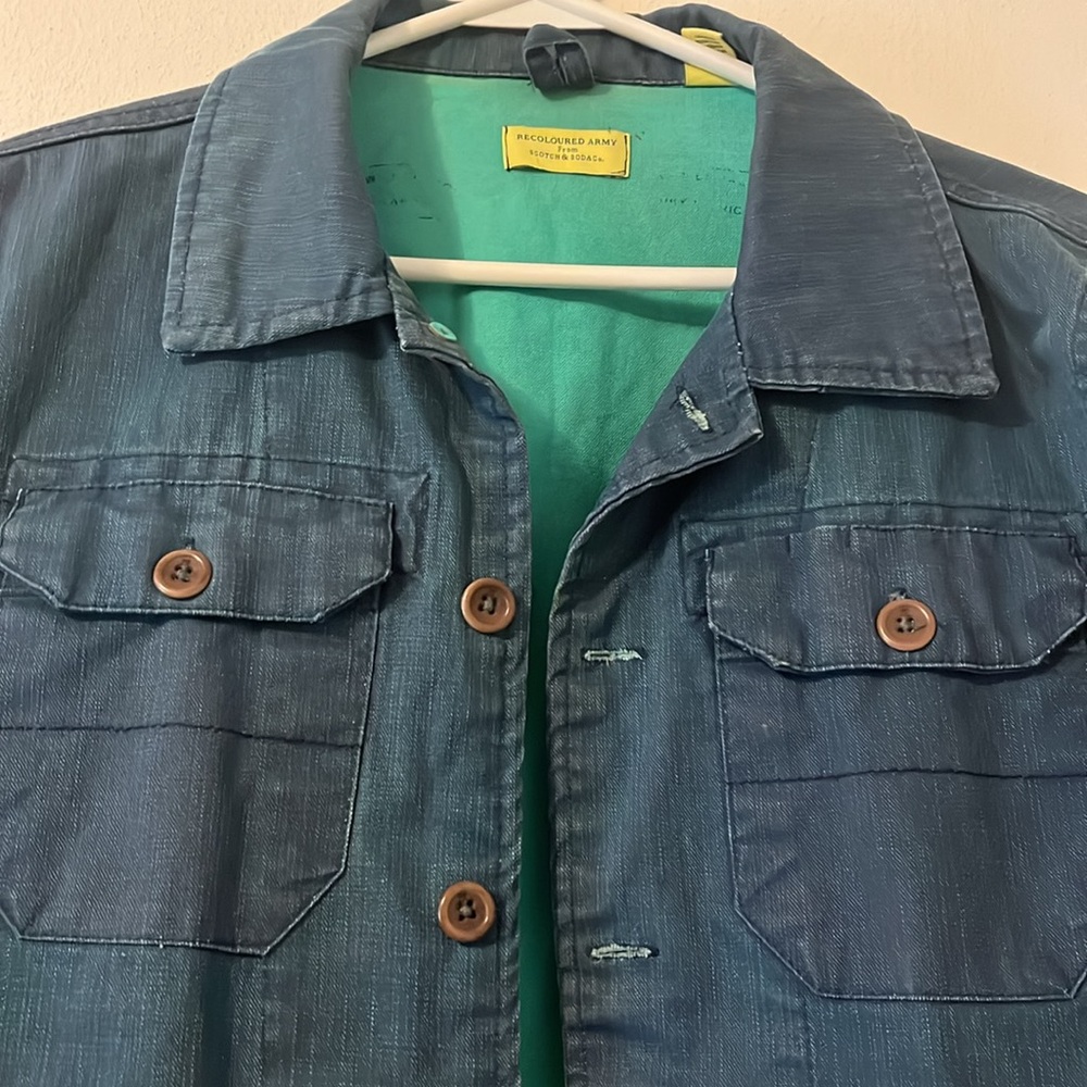 Scotch & Soda Recoloured Army Jean Shirt/Jacket - Picture 2 of 6